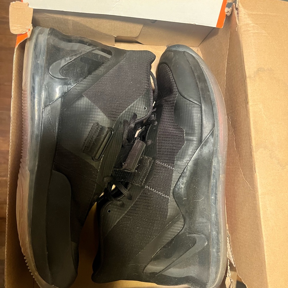 Nike Air Force Max Triple Black Basketball Shoes